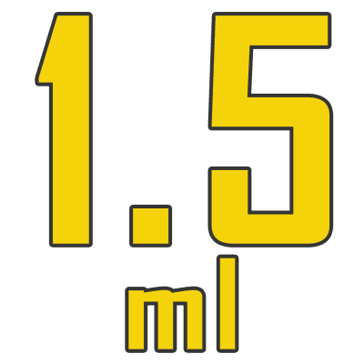 tank-1-5ml لوگو زرد حجم 1.5 میلی لیتر