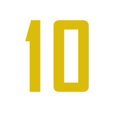 لوگو زرد عدد 10