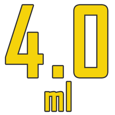 tank-4ml لوگو زرد حجم مخزن 4 میلی لیتر