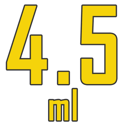 tank-4-5ml لوگو زرد حجم مخزن 4.5 میلی لیتر