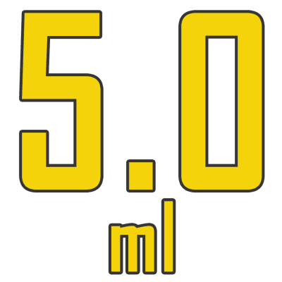 tank-5ml لوگو زرد حجم مخزن 5 میلی لیتر