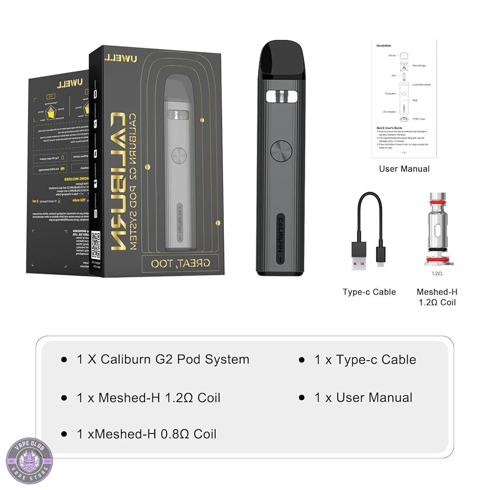 پاد سیستم یوول کالیبرن جی 2 Uwell Caliburn G2