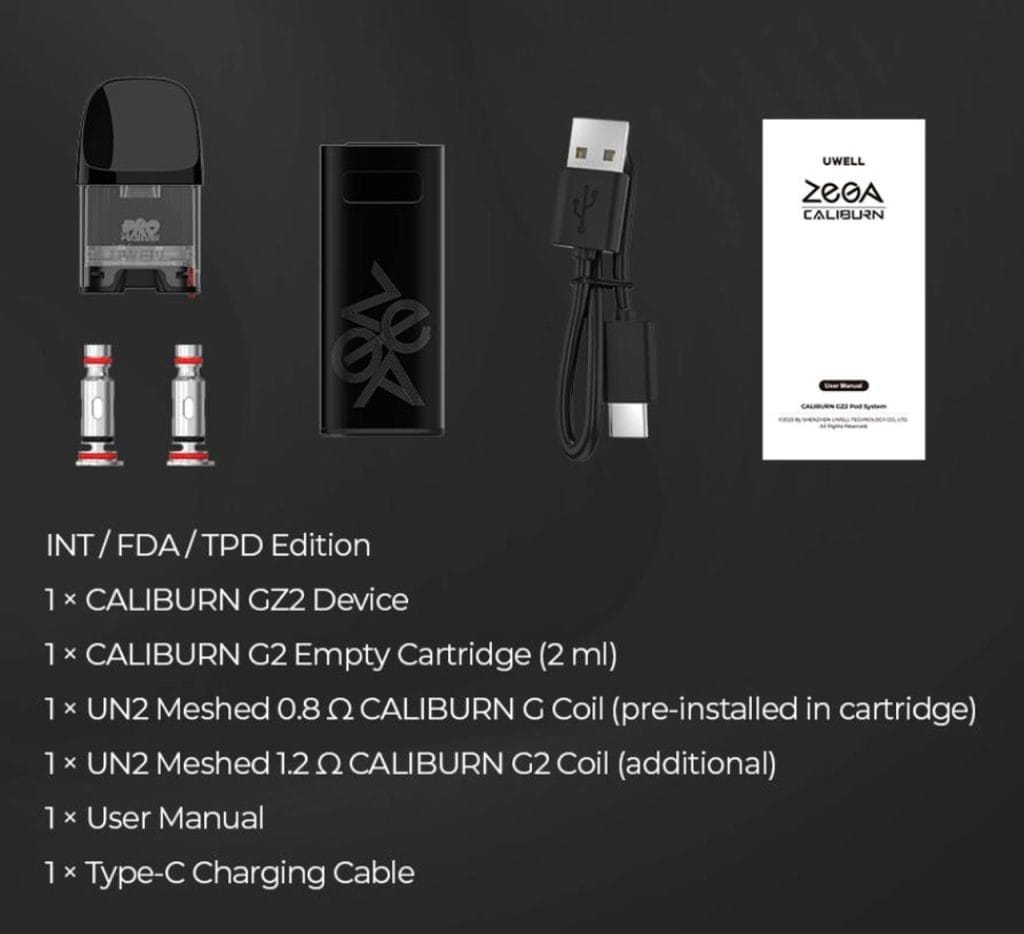 پاد یوول کالیبرن GZ2 Uwell Caliburn GZ2