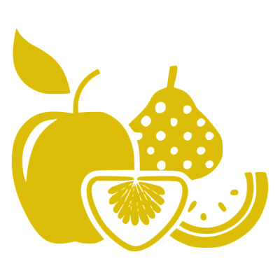 nicsalt-fruits لوگو زرد طعم میوه ای