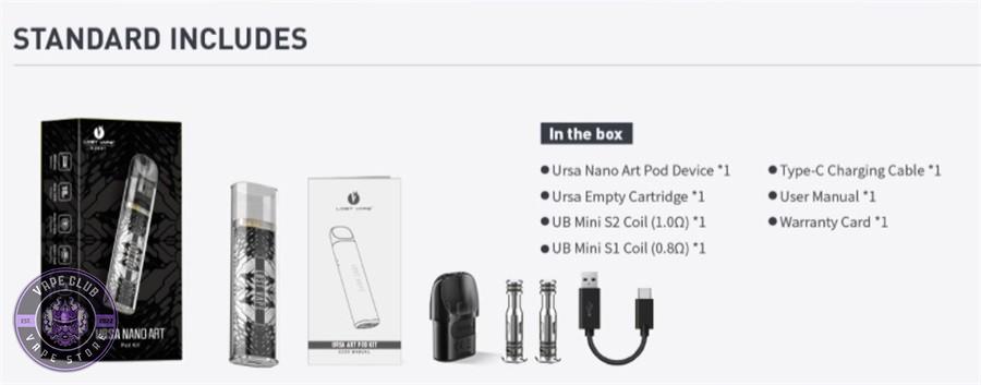 پاد سیستم لاست ویپ اورسا نانو آرت Lost Vape Ursa nano art