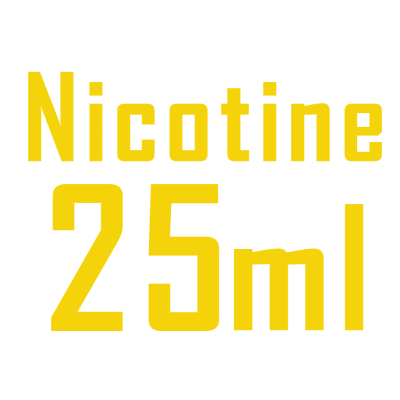 nicsalt-25nicotine لوگو زرد نیکوتین 25 میل
