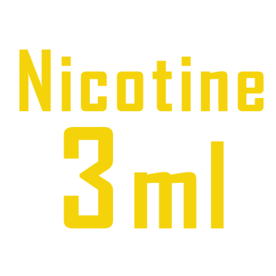 ejuice-3nicotine لوگو زرد نیکوتین 3 میل