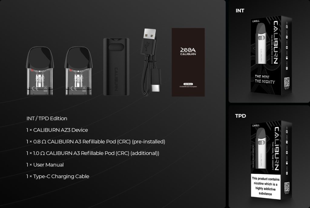 پاد سیستم یوول کالیبرن ای زد 3 Uwell Caliburn AZ3