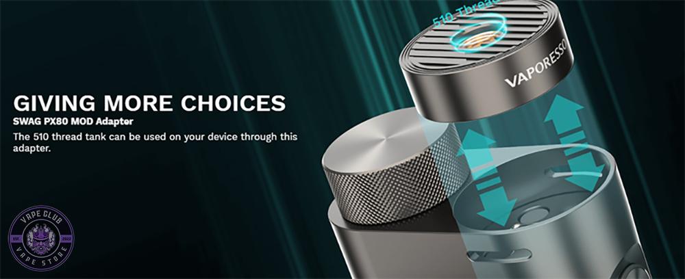 آداپتور 510 ویپرسو سواگ پی ایکس 80 Vaporesso Swag PX80 510 Adapter