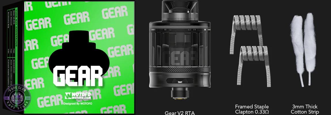 درون جعبه اتومایزر وتوفو گییر ورژن 2 Wotofo Gear V2 Atomizer