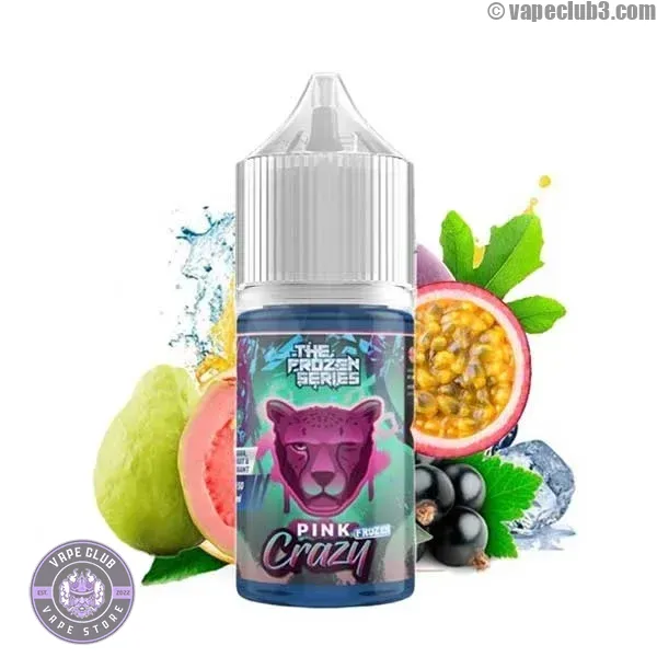 DrVapePink-Frozen-Crazy-Salt سالت پینک کریزی یخ دکتر ویپ Dr Vape Frozen Pink Crazy Salt Nicotine