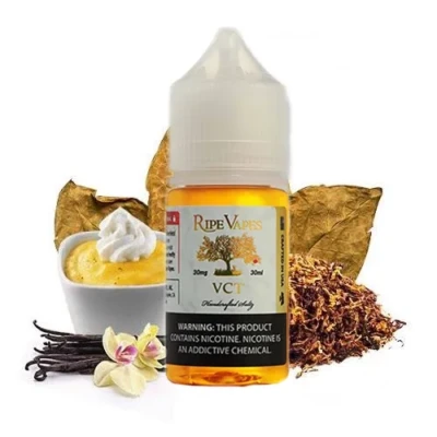 سالت VCT وانیل کاستارد تنباکو رایپ ویپز Ripevapes VCT Salt Nicotine