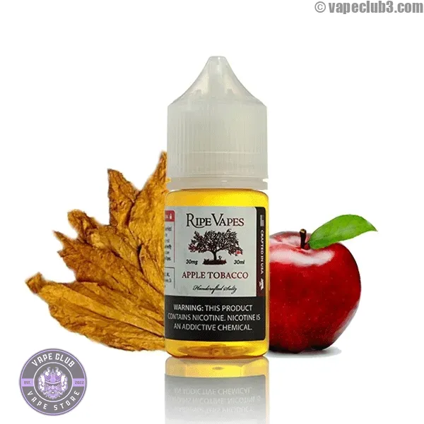 RipeVape-Apple-Tobacco-Salt-Nicotine-2 سالت نیکوتین رایپ ویپز سیب تنباکو Ripe Vapes Apple Tobacco Salt Nicotine