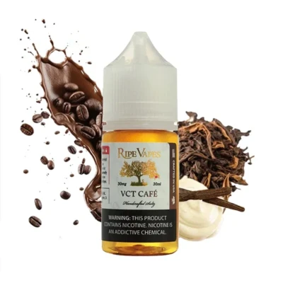 سالت VCT قهوه وانیل کاستارد تنباکو قهوه رایپ ویپز Ripevapes VCT Cafe Salt Nicotine