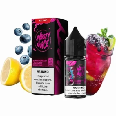 سالت انگور فرنگی لیموناد نستی Wicked Haze سری اوجی Nasty Blackcurrant Lemonade Wicked Haze OG Series Salt Nicotine