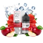 سالت بلوبری تمشک سیب یخ پادسالت سالت نیکوتین Podsalt Blue Razz Apple ICE Nicotine Salt ویپ کلاب