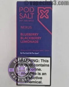 سالت بلوبری توت سیاه لیموناد پاد سالت سالت نیکوتین Podsalt Blueberry Blackberry Lemonade Nicotine Salt ویپ کلاب