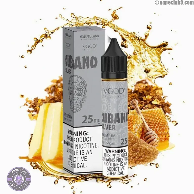 سالت کوبانو سیلور ویگاد VGod Cubano Silver Salt Nicotine