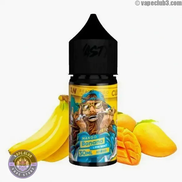 Cushman-Mango-Banana-nasty-saltnic-3 سالت انبه موز نستی سری کاشمن Nasty Cushman Banana(Mango Banana) Cushman Series Salt Nicotine