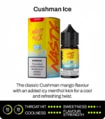 سالت انبه یخ نستی سری کاشمن Nasty Cushman ICE(Mango ICE) Cushman Series Salt Nicotine