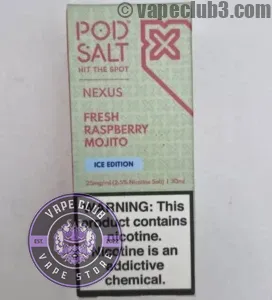 سالت تمشک موهیتو یخ پادسالت سالت نیکوتین Podsalt | ICE Fresh Raspberry Mojito Nicotine Salt ویپ کلاب