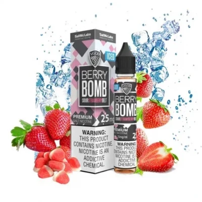 سالت بری بمب توت فرنگی یخ ویگاد سری بمب VGod ICE Berry Bomb Salt Nicotine