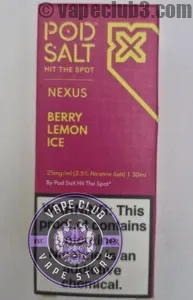 سالت میکس بری لیمو یخ پاد سالت سالت نیکوتین Podsalt ICE Berry Lemon Nicotine Salt ویپ کلاب
