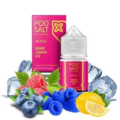 سالت میکس بری لیمو یخ پاد سالت سالت نیکوتین Podsalt ICE Berry Lemon Nicotine Salt ویپ کلاب