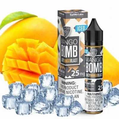 سالت بمب انبه یخ ویگاد سری بمب VGod ICE Mango Bomb Salt Nicotine