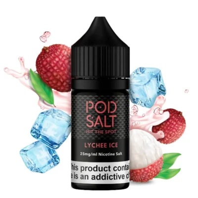 سالت لیچی یخ پاد سالت سالت نیکوتین Podsalt Lychee ICE Nicotine Salt ویپ کلاب