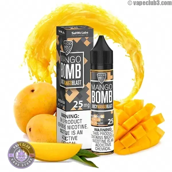 سالت بمب انبه ویگاد سری بمب VGod Mango Bomb Salt Nicotine