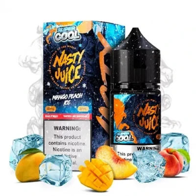 سالت انبه هلو یخ نستی سری سوپر کول Nasty Mango Peach ICE Super Cool Series Salt Nicotine