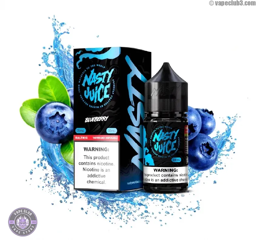 Nasty-blueberry-0 سالت بلوبری نستی Nasty Blueberry Smooth Series Salt Nicotine