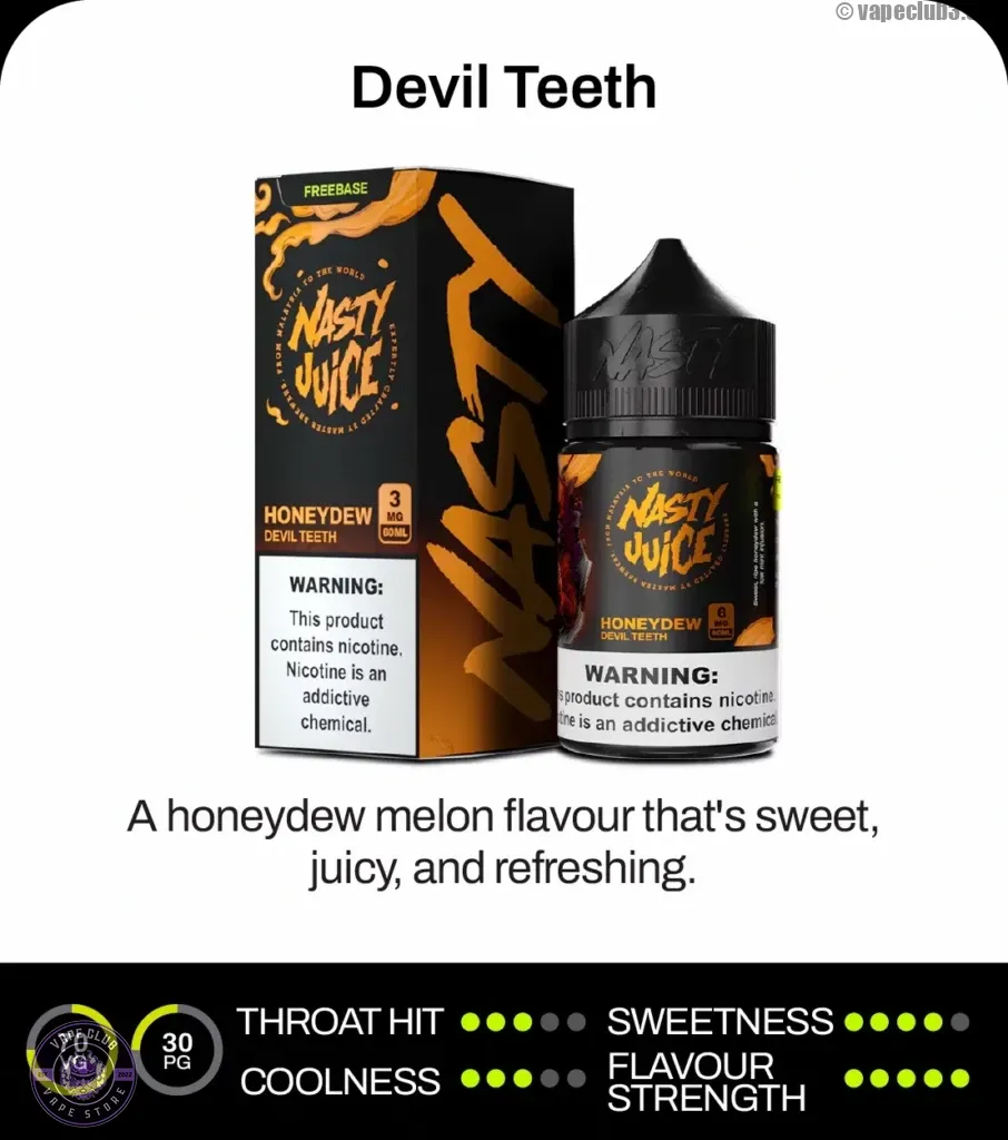 جویس خربزه ملون یخ نستی 30 میل Nasty 30ML Honeydew Melon ICE EJuice