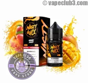 سالت انبه هلو نستی سری Smooth Nasty Mango Peach Smooth Series Salt Nicotine