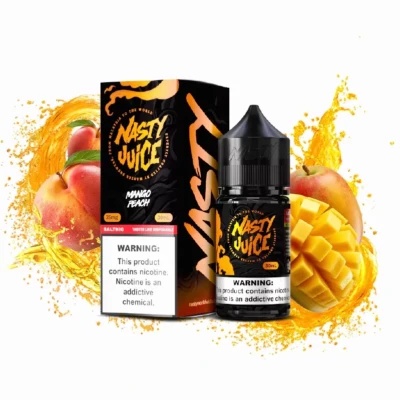سالت انبه هلو نستی سری Smooth Nasty Mango Peach Smooth Series Salt Nicotine