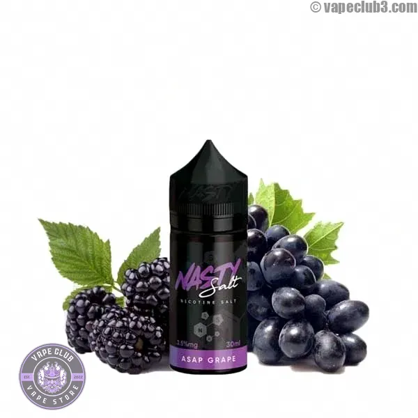Nasty-nicsalt-asap-grape-0 سالت انگور نستی سری اوجی Nasty Asap Grape OG Series Salt Nicotine
