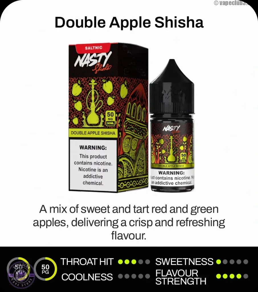 سالت دو سیب نستی Nasty Double Apple Salt Nicotine
