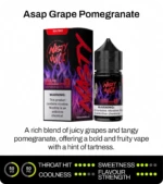 سالت انگور انار نستی سری اوجی Nasty Asap Grape Pomegranate OG Series Salt Nicotine