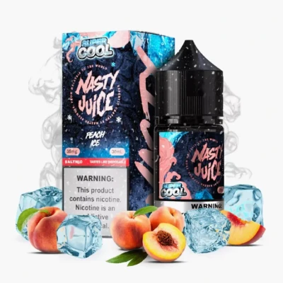 سالت هلو یخ نستی سری سوپر کول Nasty Peach ICE Super Cool Series Salt Nicotine