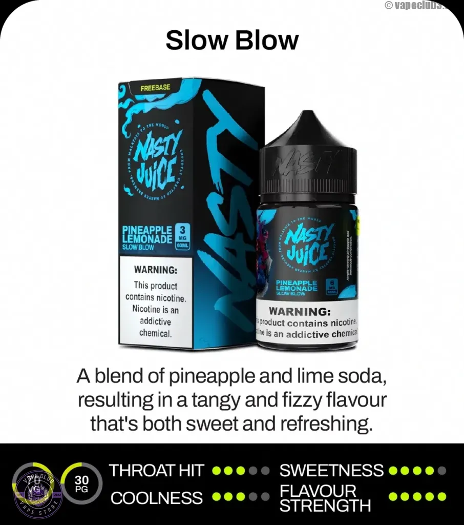 جویس آناناس لیموناد نستی 30 میل Nasty 30ML Pineapple Lemonade EJuice