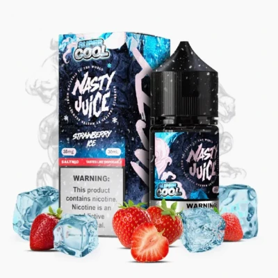 سالت توت فرنگی یخ نستی سری سوپر کول Nasty Strawberry ICE Super Cool Series Salt Nicotine