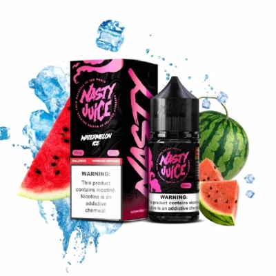 سالت هندوانه یخ نستی سری Smooth Nasty Watermelon ICE Smooth Series Salt Nicotine