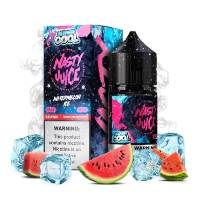 سالت هندوانه یخ نستی سری سوپر کول Nasty Watermelon ICE Super Cool Series Salt Nicotine