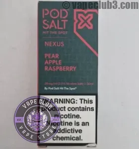 سالت گلابی سیب تمشک پاد سالت سالت نیکوتین Podsalt Pear Apple Raspberry Nicotine Salt ویپ کلاب