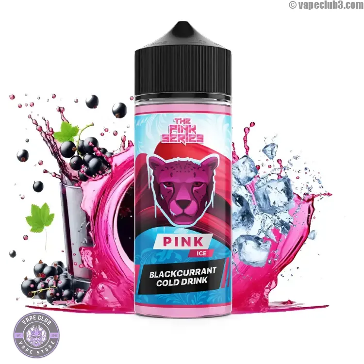Pink-ICE-Blackcurrant-Cold-Drink-DrVape-EJuice-120ML جویس انگور فرنگی یخ دکتر ویپ پینک آیس Dr Vape Pink ICE Blackcurrant Cold Drink ویپ کلاب ایجویس