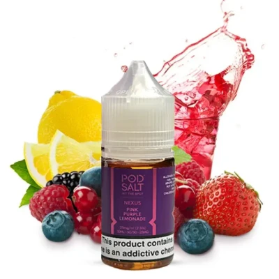 سالت میکس بری لیموناد پادسالت سالت نیکوتین Podsalt | Pink Purple Lemonade Nicotine Salt ویپ کلاب