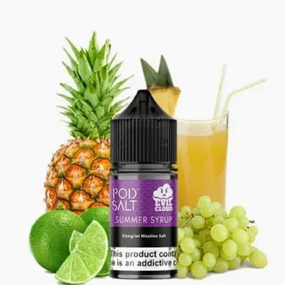 سالت انگور آناناس لیمو پادسالت سامر سیروپ سالت نیکوتین Podsalt |Summer Syrup Nicotine Salt ویپ کلاب