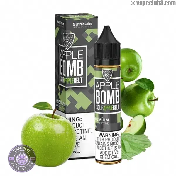 سالت سیب ترش ویگاد سری بمب VGod Sour Apple Bomb Salt Nicotine