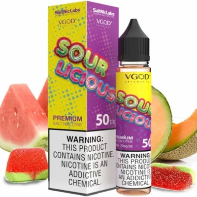 سالت ویگاد هندوانه پاستیل ترشVGod Sour Luscious Salt Nicotine